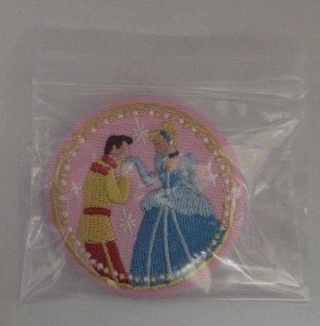 Disney Characters 刺繍 缶バッジ ディズニー キャラクターズ シンデレラ