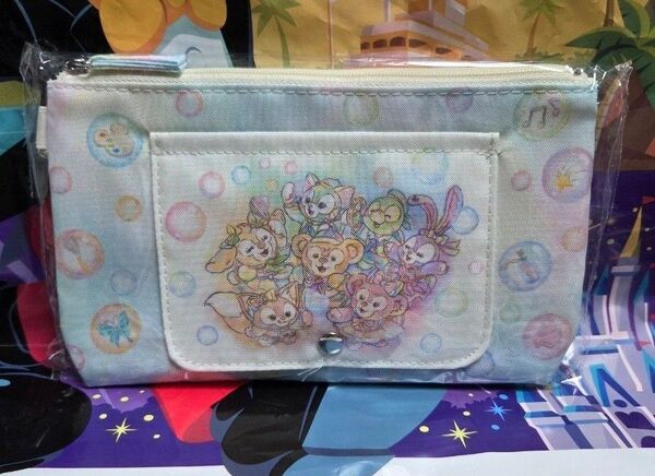 ダッフィー&フレンズ 20周年 カラフルハピネス スーベニア おてふきキャリー ディズニーシー