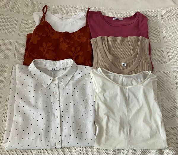 最終お値下げです♪ ◆使える夏物トップス6点セット◆L〜LLサイズ◆ユニクロなど◆