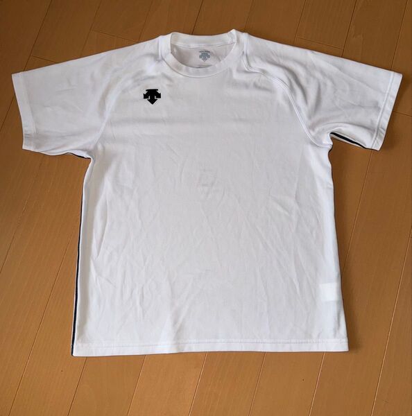 Descente トレーニングウェア ホワイト Sサイズ バレーボール練習着 速乾性
