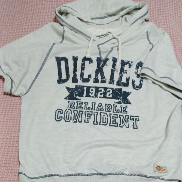 Dickies 半袖パーカー ロゴプリント L