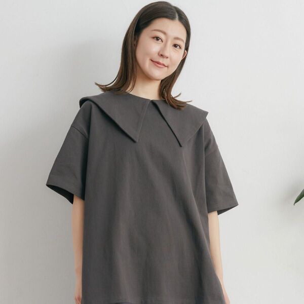レトロガール Tシャツ 襟付きTシャツ