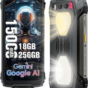 タフネススマホ Android 14 4G対応 18GB + 256GBメモリ SIMフリー