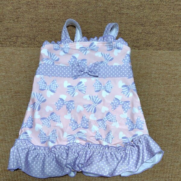 女の子ワンピース水着 女の子 女児水着 スイムウェア ワンピース SHEIN キッズ リボン 100