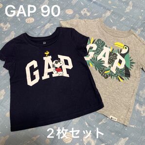 ベビー GAP Tシャツ 95 スヌーピー 2枚セット 夏