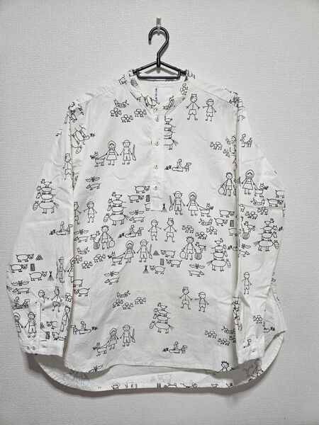 ブルーナボイン 柄シャツ メンズ Mサイズ