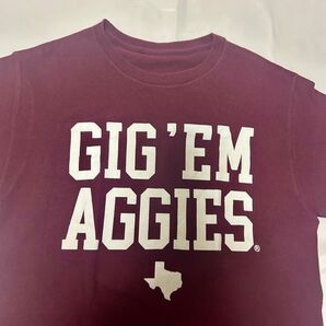 テキサス大学 アメフト GIG'EM Aggies Tシャツ ロゴ