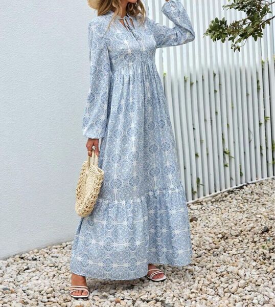 リゾートワンピース ロングワンピース SHEIN
