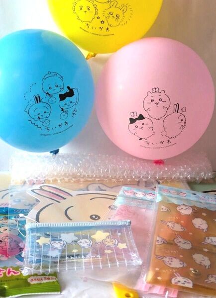 ちいかわ 風船 うちわ ちいかわ セリア キャンドゥ A4クリアファイル メッシュポーチ スライドジッパー ちいかわうさぎ