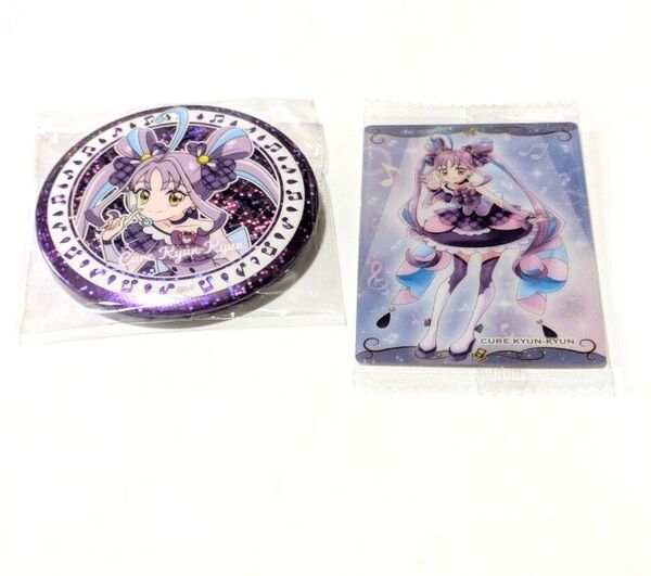 キミとアイドルプリキュア♪ BIGホログラム缶バッジ プリキュアカードウエハース11 キュアキュンキュン キミプリ