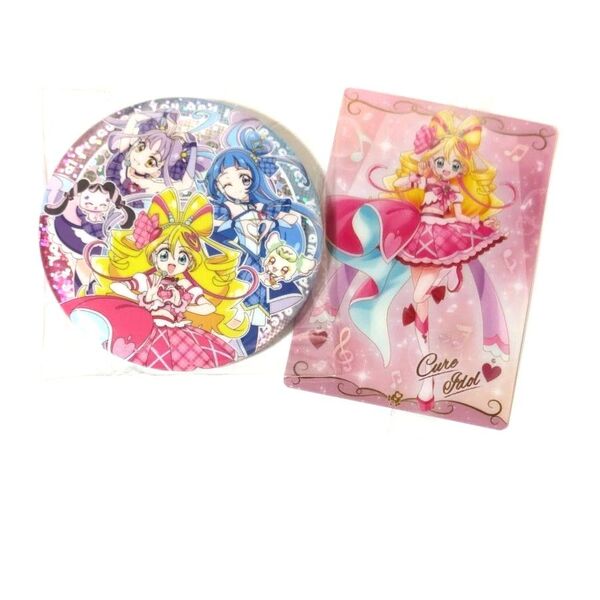 きみとアイドルプリキュア♪ BIGホログラム缶バッジ プリキュアカードウエハース11 キュアアイドル キミプリ