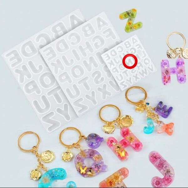 モールド シリコンモールド 型 レジン 粘土 ハンドメイド 海外製 アルファベット 文字 ミニ