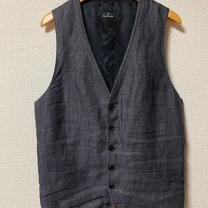 ポールスミス Paul Smith ジレ ベスト メンズ L 麻 夏物