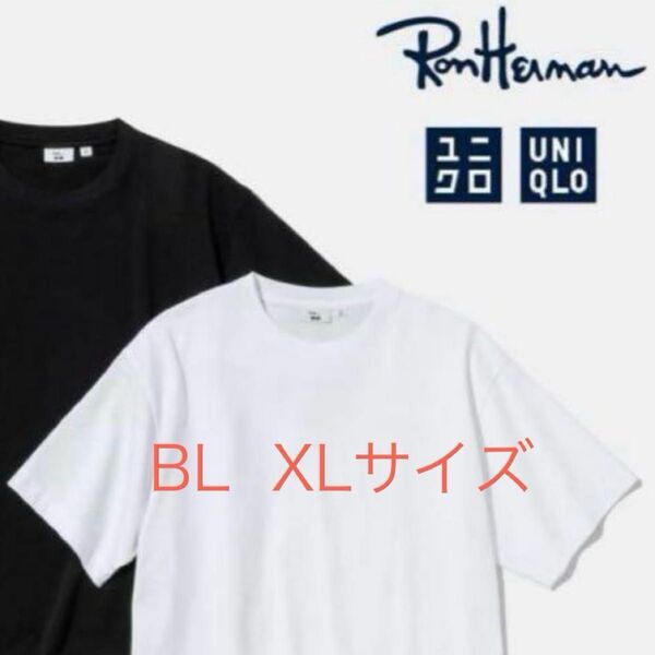 【新品】UNIQLO RonHerman ユニクロ ロンハーマンTシャツ ブラック XL タマタカ店