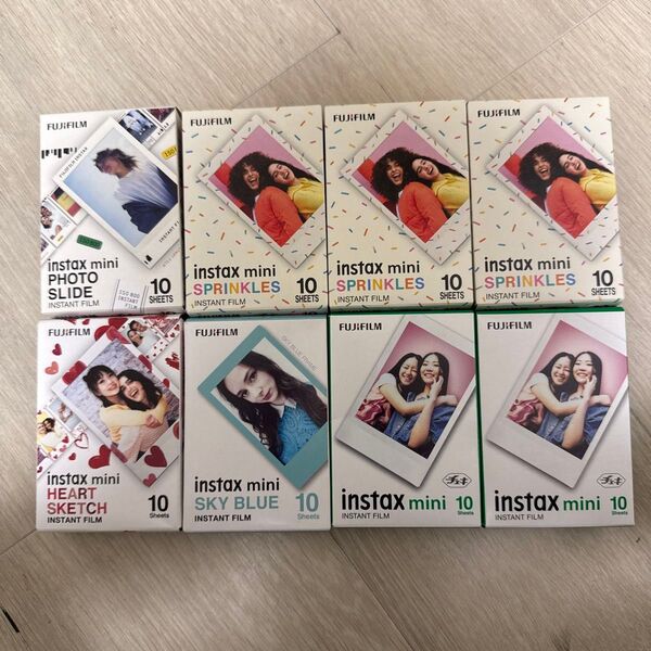 チェキ フィルム instax mini 8箱80枚