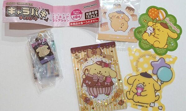 ポムポムプリン キャラパキ ミニチュアコレクション カード&ステッカー まとめ売り