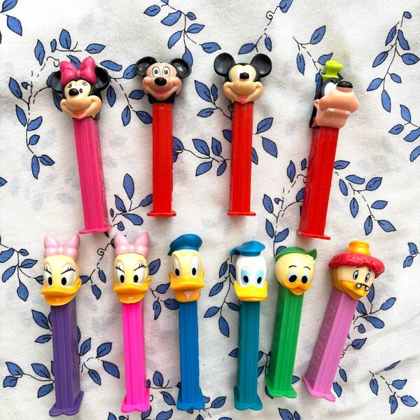 8 PEZ ヴィンテージ おもちゃ ミニー ドナルド 他 アメトイ セット ミッキー ディズニー