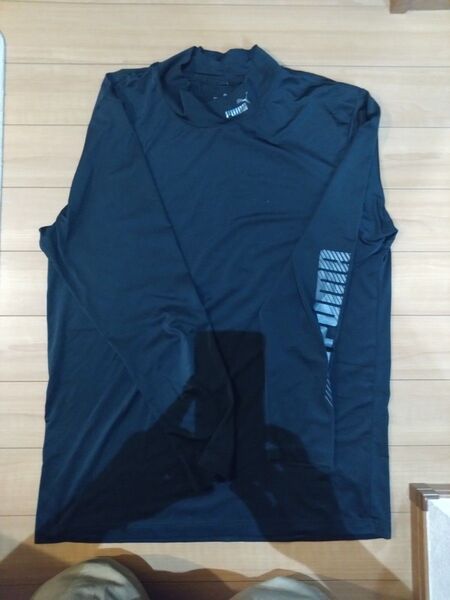 PUMA プーマ 長袖 コンプレッションシャツ ストレッチ 黒 LLサイズ