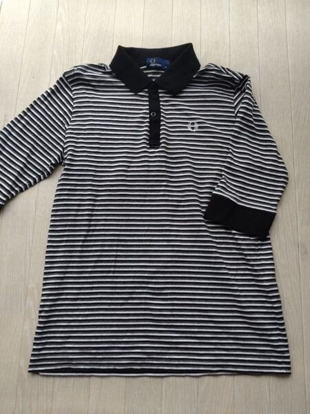 FRED PERRY フレッドペリー ポロシャツ ボーダー 5分袖 M