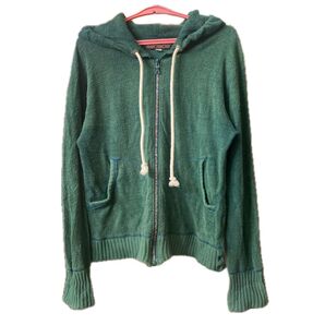 MUCHACHA ジップアップパーカー グリーン 古着 サイズ L(125-135)