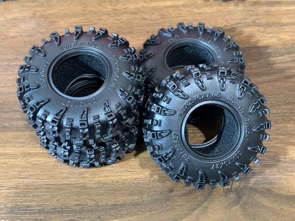 在庫限り WPL C74 ジムニー 純正ホイール互換性あり ブロックパターン タイヤ 4本