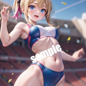【高画質 SP3】AIスポーツ美少女 イラスト A4サイズ ポスター【まとめ買い歓迎】