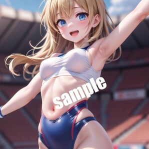 【高画質 SP5】AIスポーツ美少女 イラスト A4サイズ ポスター【まとめ買い歓迎】
