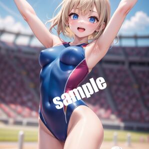 【高画質 SP6】AIスポーツ美少女 イラスト A4サイズ ポスター【まとめ買い歓迎】