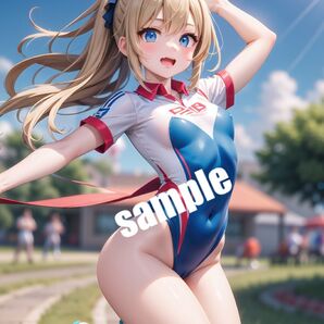 【高画質 SP7】AIスポーツ美少女 イラスト A4サイズ ポスター【まとめ買い歓迎】