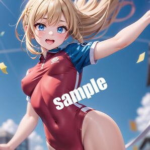【高画質 SP8】AIスポーツ美少女 イラスト A4サイズ ポスター【まとめ買い歓迎】