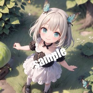 【高画質 YO2】AI美幼女イラスト A4サイズ ポスター【まとめ買い歓迎】