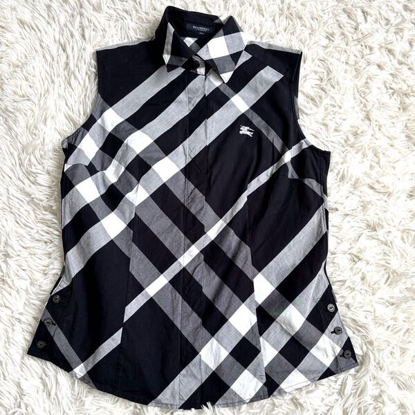 BURBERRY メガチェック ノースリーブ シャツ 40