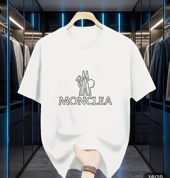 モンクレ TシャツホワイトサイズL170〜175定価35000