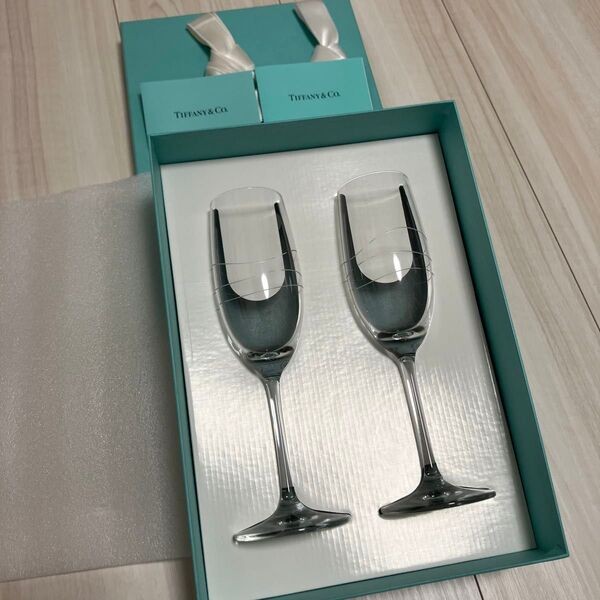 ティファニー シャンパングラス ペアグラス TIFFANY カデンツ 新品未使用品
