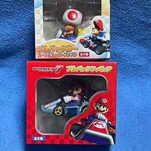 新品未開封 マリオカート プルバックフィギュア スーパープクプク プルパックカー 2台組