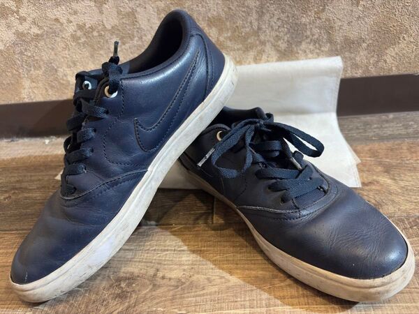 NIKE SB CHECK SOLAR CNVS ネイビー 26.5cm