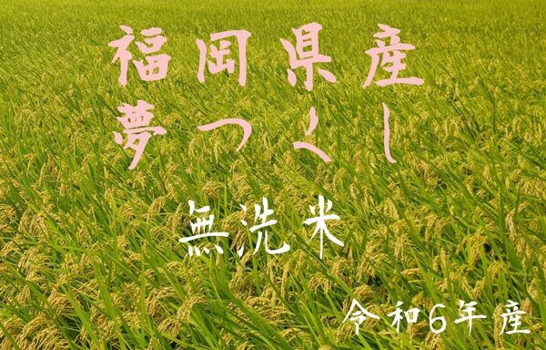 産地直送福岡県産 夢つくし 無洗米 1.8kg(12合)