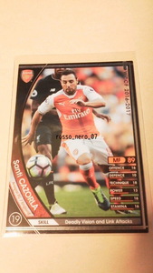 ☆WCCF2016-2017☆16-17☆007☆黒☆サンティ・カソルラ☆アーセナルFC☆Santi Cazorla☆Arsenal FC☆