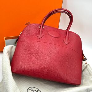 □エルメス□HERMESボリード35ハンドバッグ【極美品】□Bルージュ