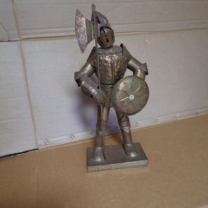 騎士の置物 金属製 インテリア