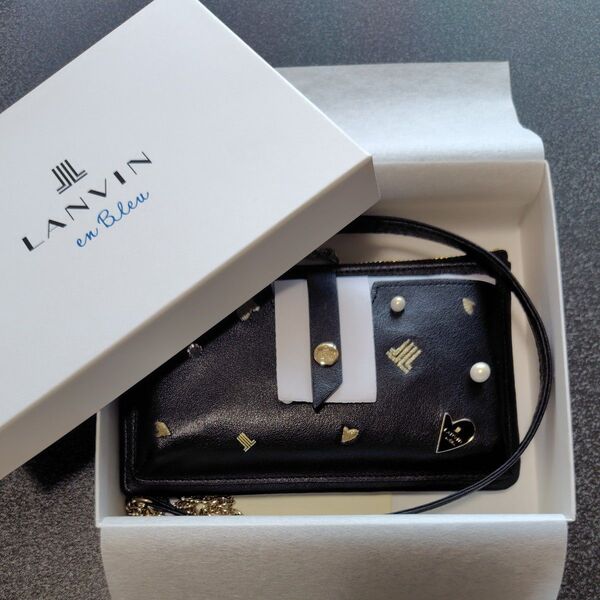 LANVIN en Bleu ランバンオンブルー お財布ショルダー スマホショルダー