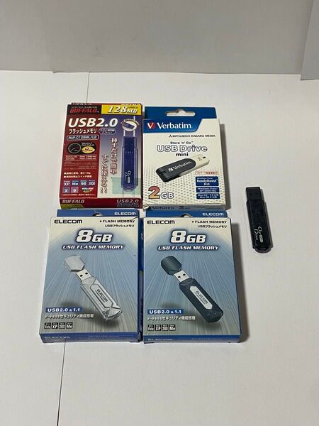 USBメモリ 8GB×2、2GB、128MB、256MBセット USB USBメモリー