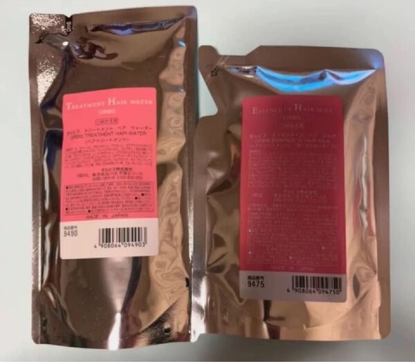 新品☆オルビス ◯エッセンスインヘアミルク 詰替用 140g×1袋◯トリートメントヘアウォーター詰替用180ml×1袋 匿名配送