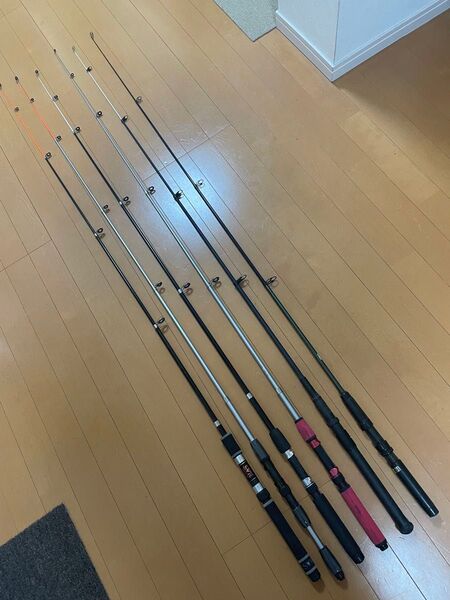 中古 パックロッド トラベルロッド テレスコ まとめて セット アナゴ釣り ウナギ釣り ぶっこみ釣り