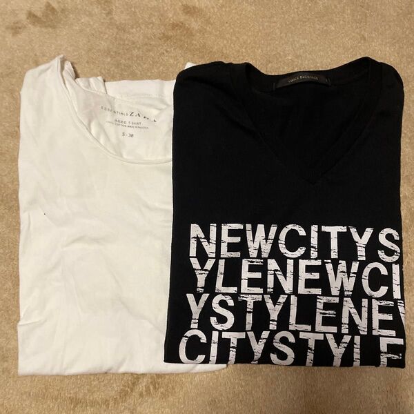 ZARA & VINCE EXCHANGE Tシャツ 2枚セット Sサイズ