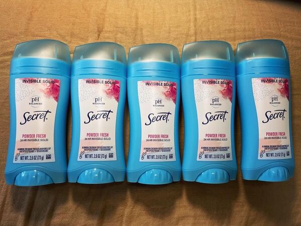 【5本セット】Secret ph BALANCED Powder Fresh シークレット パウダーフレッシュ 海外デオドラント