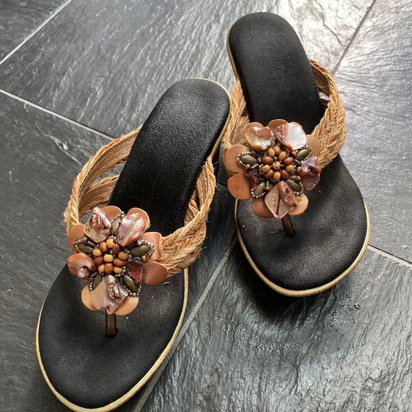 アイランド(ISLAND)スリッパ(slipper)サンダル&ミュールmade in Hawaii 22.5〜23サイズ us5