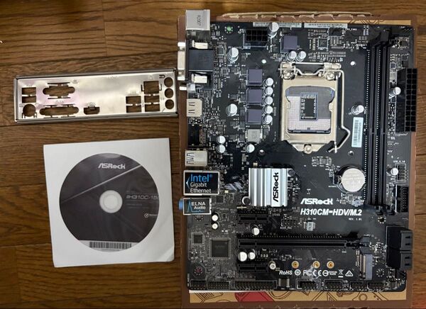 ASRock H310CM-HDV/ M.2 Intel第9世代マザーボード LGA1151 IOパネル付属