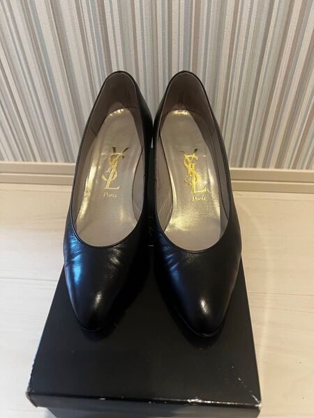 イヴ・サンローラン YSL パンプス ブラック 34ハーフ