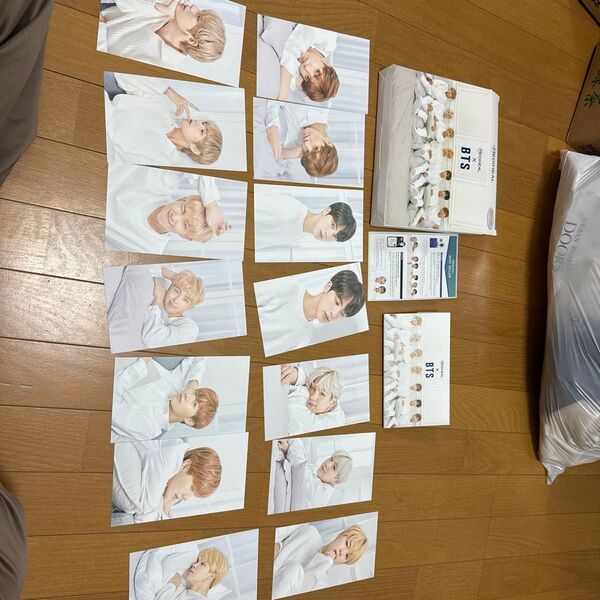 メディヒールとBTSのコラボ 空き箱とメンバー全員の写真